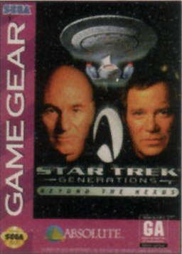 Star Trek Generations Beyond the Nexus box art for Sega Game Gear